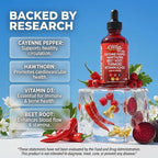 Clean Nutra Cayenne Pepper Drops Supplement Liquid + Hawthorn Berry, Vitamin D3 K2 Beet Root Powder, Ceylon Cinnamon, Turmeric Curcumin, Organic Panax Ginseng, Berberine Extract Organic (2)