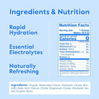 Nectar Sugar Free Electrolytes Powder - Organic Fruit No Sugar or Calories - Hydration Powder for Dehydration Relief and Rapid Rehydration - Keto and Paleo (Watermelon 40 Serving Tub)