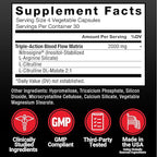 Force Factor Nitric Oxide Booster,Fast-Acting Formula with L-Arginine,Boosts Nitric Oxide Levels,Maximize Muscle Pumps,Enhance Endurance,Improve Circulation,120 Capsules,(Pack of 2)