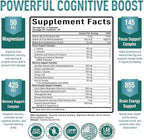 Purely Optimal Brain Booster Nootropic Supplement – Brain Support for Memory, Focus, Clarity, Jitter-Free Energy for Adults, Seniors– with Ginkgo Biloba, Alpha GPC, Lion’s Mane – 60 Capsules
