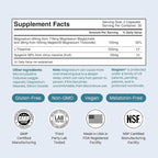 Magnesium Supplement - Magnesium Threonate, Chelated Magnesium Bisglycinate, L-Theanine & Apigenin - Rest Assist - Powerful Blend for Restful Nights - 120 Capsules