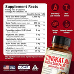 HornyGoatWeed for Men (1000mg per Serving) – Male Enhancing Supplement w/ Maca Root, Tongkat Ali, Saw Palmetto, Panax Ginseng, Tribulus Terrestris & L-Arginine for Energy, Drive & Strength, 60 Count