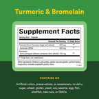 Natural Factors, Turmeric & Bromelain 450 mg, Muscle and Joint Support, 90 Capsules