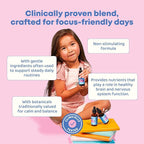 JoySpring Genius Drops - Organic Focus Drops for Kids | Clinically Proven Focus Supplement Helps Kids Perform Better in School | Liquid Herbal Supplement with Ginkgo Biloba | 120 Servings