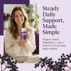 Elderberry - EIvera Gut Support Complex, Organic Black Elderberry Capsules, with Zinc & Vitamin C for Digestive Balance, Immune Support (1)