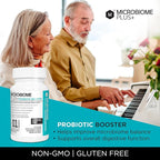 Microbiome Plus Prebiotics scFOS Prebiotic Fiber, Boosts Probiotic Benifits, GI Digestive Supplements, Allergy Safe and Gluten-Free for Men and Women (1 Month Supply) (1)