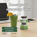 American Standard Supplements Zinc 100mg, Vitamin C 1000mg, and Vitamin D3 5000 IU (125mcg) Per Serving - Gluten Free, Non-GMO, 60 Capsules, 30 Servings