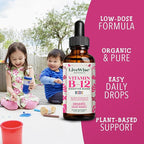 Organic Vitamin B12 Liquid Drops for Kids – Bioactive Blend with Methylcobalamin & Adenosylcobalamin - Vegan, Non-GMO, USDA Organic, 3 Months Supply, 0.4 FL OZ
