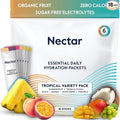 Nectar Hydration Packets - Electrolytes Powder Packets - Sugar Free & 0 Calorie - Organic Fruit Liquid Daily IV Hydrate Sticks for Dehydration & Rehydration Relief (Tropical 18 Pack)