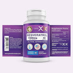 Genex Formulas Resveratrol 1500 mg Supplement for Healthy Aging – NSF Certified for Safety, Quality & Label Accuracy – Potent Antioxidant & Healthy Aging Formula - Gluten Free 90 Count