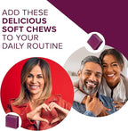 Qunol Beets Chews for Blood Pressure Support,3 in 1 Beets + CoQ10 + Grape Seed Extract,Supports Healthy Blood Circulation & Heart Healthy Energy,90 Chews,(Pack of 2)