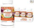 Lunakai USA Made Vitamin E Gummies 400IU with Vitamin C - Delicious, Vegan, Non-GMO Supplement for Daily Skin & Eye Support - 3 Pack