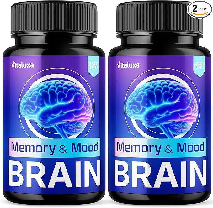 (2 Pack) Brain Memory and Mood Capsules, Memory & Mood Brain Capsulas Supplement, Brain Health & Loss Support Pills, Cleansing Double Clean Pastillas, Advanced Wellness Nootropic Pills Reviews (120ct)