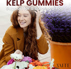 Kelp Supplement 1000mg – Iodine Formula with Fucus, Marine Trace Minerals, Seaweed-Derived Plant-Based Gummies, Vegan-Friendly, Gluten-Free, Non-GMO, 60 Chewables for Women and Men, Daily Use