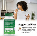 Moringa Supplement | Turmeric, Ginger, Boswellia, Saffron, Holy Basil, Nettle -Support Supplement for Women and Men with Ceylon Cinnamon, Quercetin, Tart Cherry- 120 Capsules