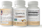 Nature's Trove Vitamin K2 MK7 Supplement, 100mcg, 120 Count, Vegan (Pack of 2)
