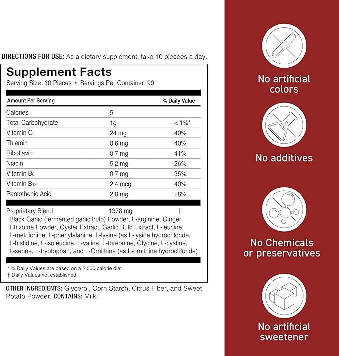 Umeken Black Garlic EX, Fermented Concentrate with Vitamin B, Allicin, Amino Acid, Fermented Black Garlic Supplement, Oyster Extract, Ginger, 2-3 Month Supply, 6.4 Ounce 180g Bottle, Pack of 1