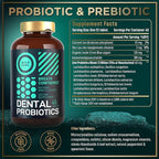 6-Pack Oral Probiotics for Mouth Bad Breath - 3 Billion CFU Advanced Bad Breath Treatment Dental Probiotics for Teeth and Gums - 270 Prebiotic and Probiotic Lactobacillus Salivarius Tablets