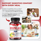 Bromelain Supplement with Quercetin, Zinc, Fenugreek, Turmeric, Ginger, Black Pepper & Probiotics - Supports Digestion, Joint Health & Nutrient Absorption | 150 Capsules