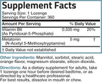Bronson Melatonin 5mg Fast Dissolve Orange Flavor Tablets with Vitamin B6 - Promotes Relaxation, 360 Vegetarian Chewable Lozenges