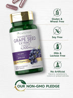 Carlyle Grape Seed Extract | 120 Quick Release Capsules | Standardized Extract Complex with Polyphenols | Non-GMO, Gluten Free Supplement