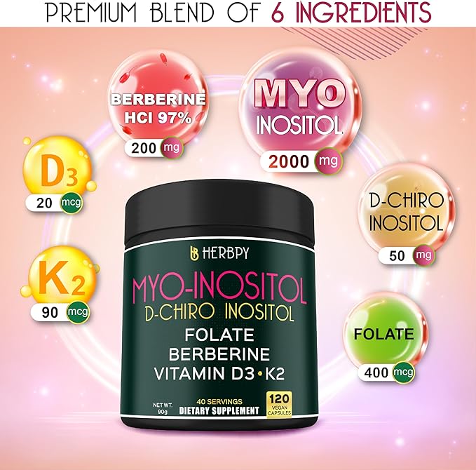 Bundle 6in1 Beet Root Supplements 100 Count & 6in1 Myo-inositol & D-Chiro Inositol Supplement for Women 120 Count - for Immune, Heart Health & Overall Health