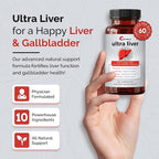 UpWellness Ultra Liver Supplement for Liver Support and Gallbladder Support - Powered by TMG, NAC Milk Thistle, and More - Liver Cleanse Detox & Repair - 60 Capsules - 5 Pack
