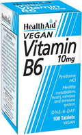 Health Aid Vitamin B6 (Pyridoxine HCl) 10mg 100 Tablets