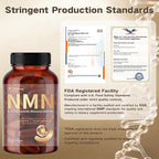NMN Supplement 1000mg | 10-in-1 with Resveratrol, Quercetin, CoQ10 & Glutathione | Cellular Energy & Antioxidant Complex | Enhanced Bioavailability Formula with TMG & Black Pepper | 120 Capsules