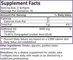 Bronson CLA 3000 Extra High Potency Supports Healthy Weight Management Lean Muscle Mass Non-Stimulating Conjugated Linoleic Acid, 90 Softgels