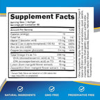 Eye Vitamin and Mineral Supplement with Zinc, Vitamins C & E, Omega 3, Lutein & Zeaxanthin - 60 Count