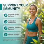 Clean Quercetin Elderberry Immune Support Gummies | Zinc Vitamin K2 D3 A Bromelain Goji Berry Turmeric Sea Moss Echinacea Astragalus Selenium Olive Leaf Immunity Supplement Gummy Vitamins