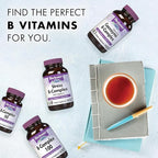 BlueBonnet Stress Vitamin B Complex for Women & Men - Daily Vitamin B6, B12, B2, B3, B5, Folate Energy & Daily Fatigue Supplement - Vegan & Gluten-Free VIT B Complex - 50 Vegetable Capsules
