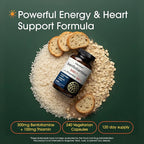 NatureBell Benfotiamine with Thiamine - 240 Vegetarian Capsules - 300mg Benfotiamine & 100mg Thiamine - for Heart Health, Energy Production & Nervous System Support* - Vitamin B1 Complex