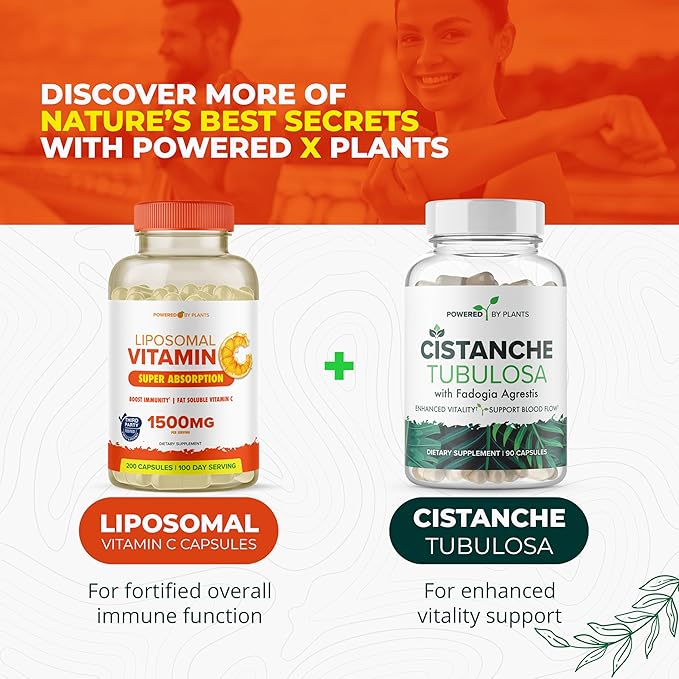 Liposomal Vitamin C Capsules - 1500mg Buffered High Absorption Vitamin C Supplement & Collagen Booster - Fat Soluble Immunity Support Ascorbic Acid Supplement 200 Vegan Capsules