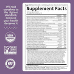 Garden of Life Organics Prenatal Vitamin: Folate for Energy & Healthy Fetal Development, Non-constipating Iron, Vitamin C, B6, B12, D3 – Organic, Non-GMO, Gluten-Free, Vegan, 30 Day Supply (Pack of 6)