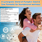 Pumpkin Seed Oil with Saw Palmetto Liquid Drops - Supports Hair Growth, Prostate & Urinary Health | Cold Pressed Pumpkin Seed Oil Supplement for Women Men, Fast Acting Liquid than Capsules丨Non-GMO