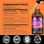2 Pack Liposomal Glutathione Supplement - 2000mg Glutathione Liquid Drops with Vitamin C, Curcumin & Trans-Resveratrol - Powerful Antioxidant for Immune, Skin Health & Liver Detox - Strawberry