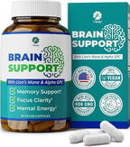 1 Body Brain Supplement – Nootropic Brain Booster with Alpha GPC, Ginkgo & Bacopa – 90 Vegan Capsules – Memory Supplement for Brain Support, Focus Pills, Brain Fog Supplements for Women and Seniors