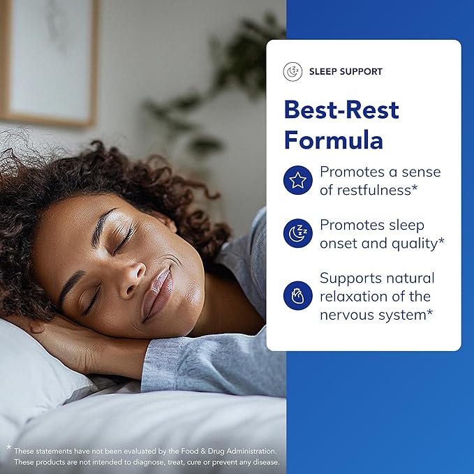 Pure Encapsulations Best-Rest Formula - Supports Restful Sleep - for Relaxation - Restful Sleep Supplement - Non-GMO & Vegan - 120 Capsules
