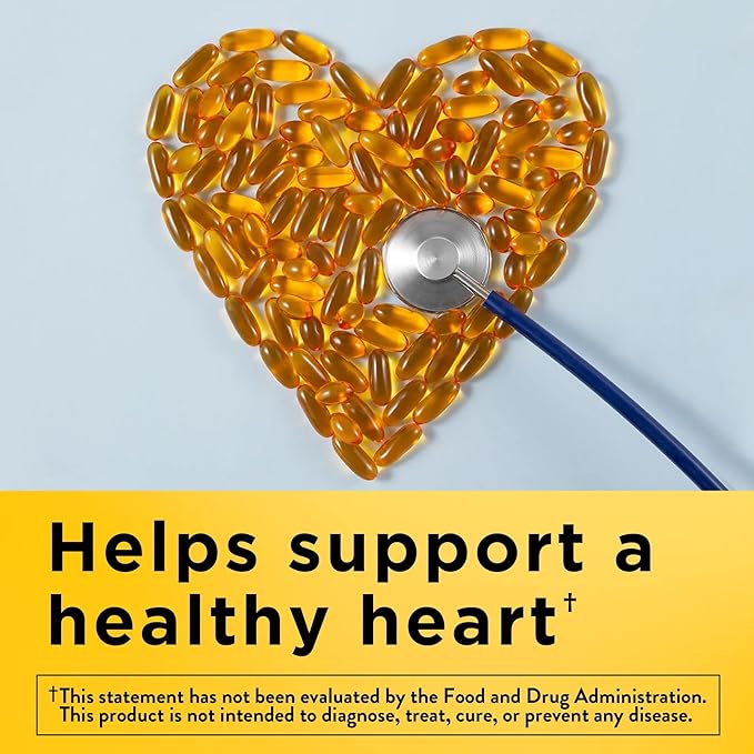 Nature Made Fish Oil Omega 3 Supplements, 1000 mg Softgels, Omega 3 Fish Oil for Healthy Heart Support, 90 Softgels, 45 Day Supply (Pack of 2)