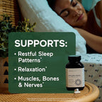 Smarter Nutrition Magnesium Complex - Chelated Magnesium Glycinate with Citrate, Malate and L-Theanine for Sleep, Muscle Relaxation and Stress Support - Non-GMO - 360 Tablets[180DaySupply]