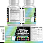 Clean Nutraceuticals GABA 750mg 5 HTP 200mg L Tryptophan 500mg L Theanine 200mg Ashwagandha SAM-e L-Glycine - Mood Support Vitamins for Women and Men with L-Tyrosine (90 Count (Pack of 3))