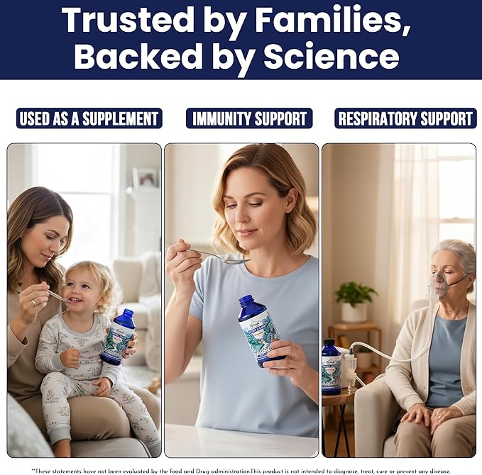 Optivida Colloidal Silver Liquid - 10 PPM Liquid Silver Immune Support, Pure Nano Silver Hydrosol Liquid for Family Wellness - Natural Silver Water for Adults & Kids, Non-GMO, 3rd Party Tested - 16 Oz