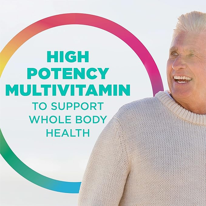 Rainbow Light Active Adult 50+ High-Potency Multivitamin, with Superfoods, 60ct, Pack May Vary
