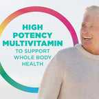 Rainbow Light Active Adult 50+ High-Potency Multivitamin, with Superfoods, 60ct, Pack May Vary