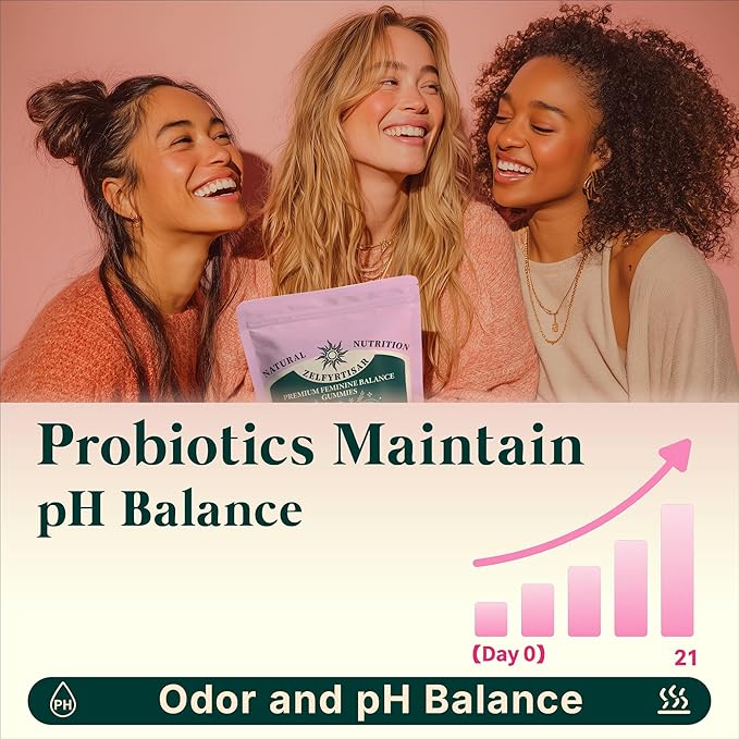 Vaginal Probiotic Gummies - Pineapple Probiotic Gummies for Women Vaginal Health Support, Sugar Free Vegan Womens Vitamins with Vitamin C, pH Balance for Women, 60 Gummies 30 Day Supply