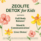Zeolite Detox for Kids Liquid Drops - Gentle Daily Cleanse & Speech Support with Methylated B12 & Vitamin D - Kids Clinoptilolite Zeolite Drops Detox Cleanse Supplement 2oz