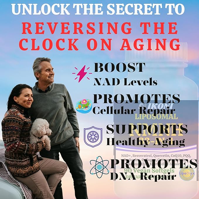 Nikoni Vegan Liposomal NMNH Softgels, 33-in-1 Formula with 1000mg NMNH per seving, NAD+ Support – Promotes Cellular Energy, Immune Health & Healthy Aging – 90 Vegan Softgels
