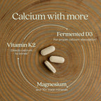 New Chapter Calcium Supplement - Bone Strength Plant-Based USDA Organic Calcium with Magnesium, Vitamin D3+K2, for Bone Health & Joint Mobility, Heart Support, 905 mg dose - 180 Slim Tablets